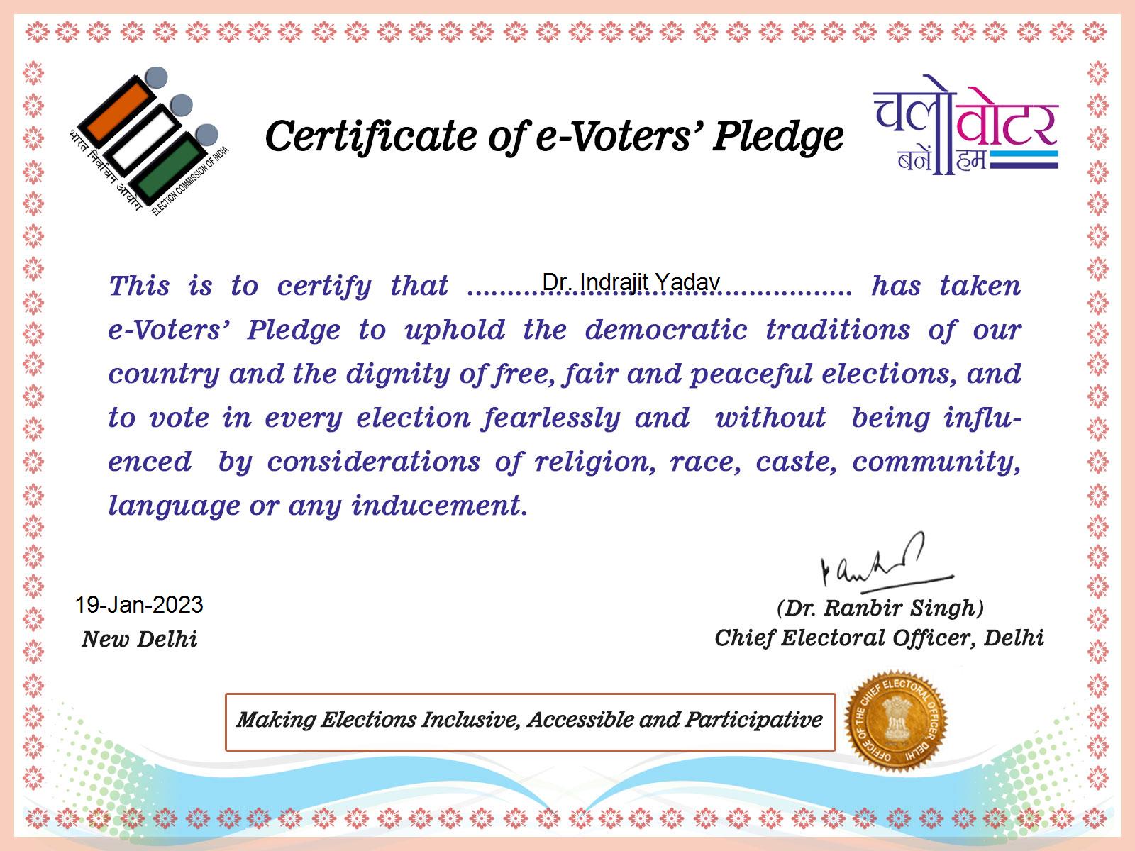 Pledge Certificate 11