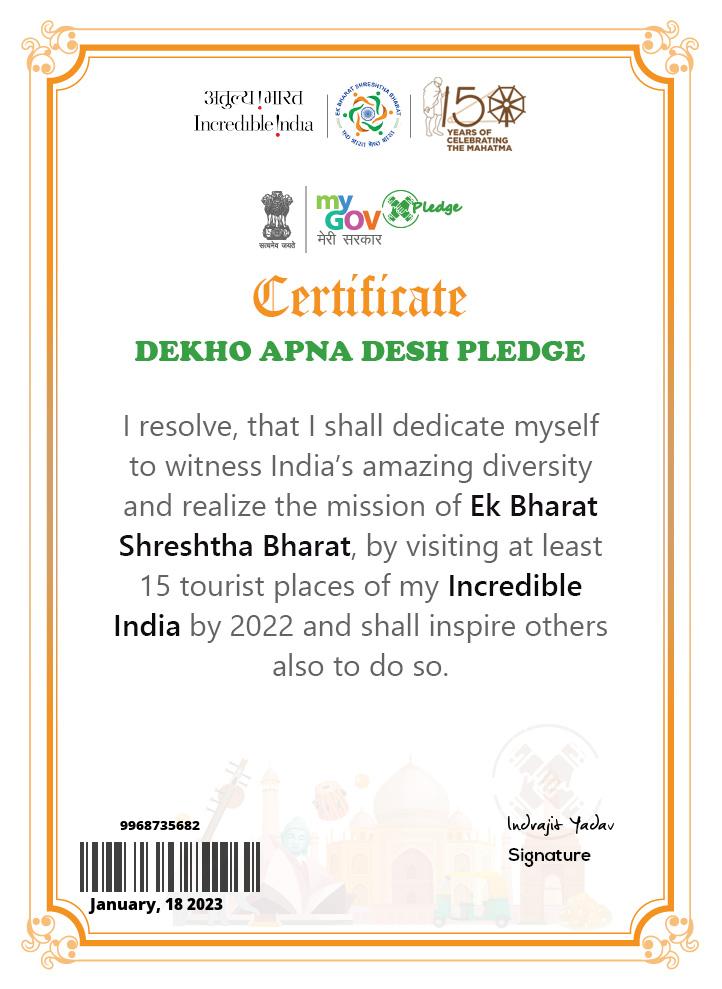 Pledge Certificate 13
