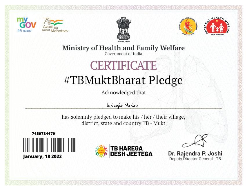 Pledge Certificate 2