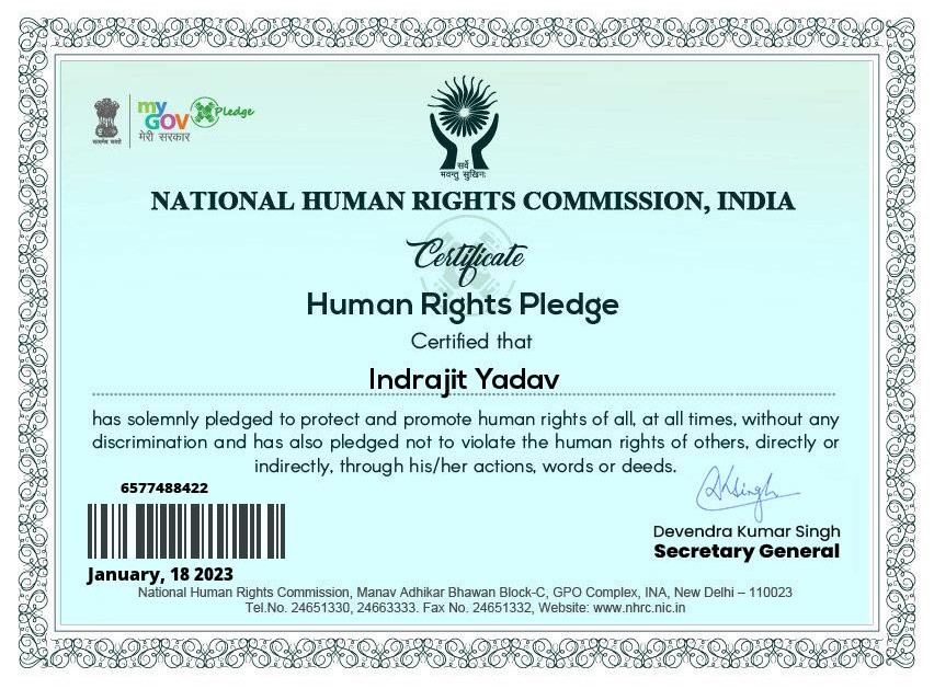 Pledge Certificate 9